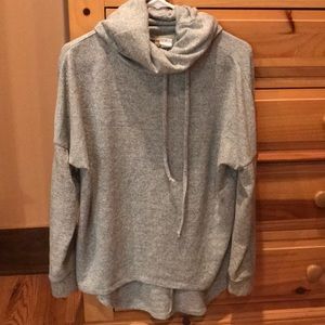 Heather Grey Cowl neck sweatshirt